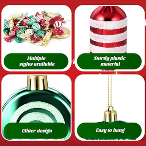 Grandes décorations de boules de Noël de 41*14 cm, fournitures de décoration de Noël, Bolas De Navidad, boule de Noël - Product Image 2