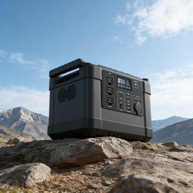 Portable Power Station LiFePO4 Solar Generator with AC Outlet USB-C DC for Camping Emergency Backup
