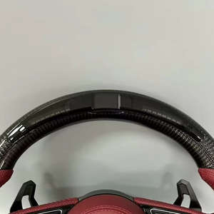 Volante de fibra de carbono LED perforado de alta calidad para <span class=keywords><strong>Audi</strong></span> A3 A4 A5 A6L C6 C7 C8 4F A7 A8 Q3 <span class=keywords><strong>Q4</strong></span> Q5 Q5 Q7 Q8 TT B9 - Product Image 3