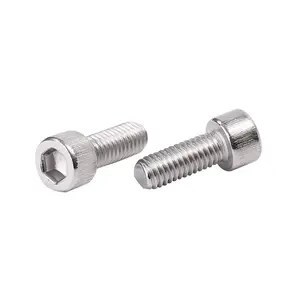 Chất Lượng Cao Tùy Biến Thép Không Gỉ Hex Ổ Cắm Đầu Nắp Vít Din912 Allen Bolt Hex Ổ Cắm Vít Bolt A2-70 304 #6 #8 #10