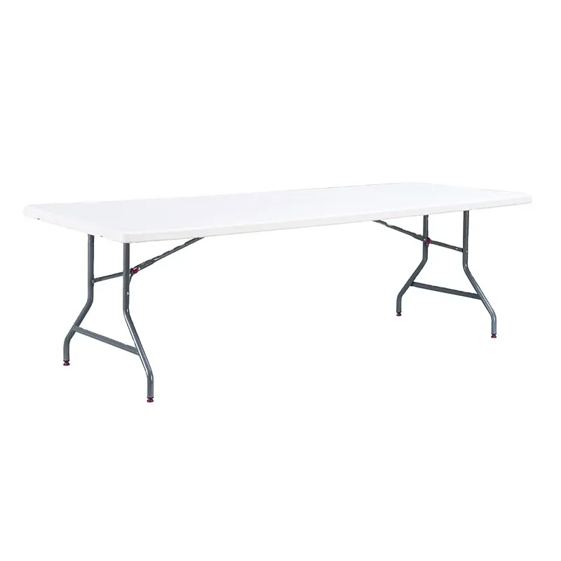 8 feet240cm katlanır masa, plastik katlanır beer pong masası, restoran katlanır ziyafet masa ve sandalyeler (HQ-Z240)