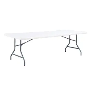 8 feet240cm طاولة قابلة للطي ، طاولة بلاستيكية قابلة للطي طاولة بيرة صغيرة ، مطعم مأدبة للطي طاولات وكراسي (HQ-Z240)
