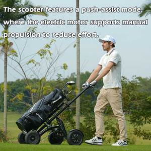 Voiturette de <span class=keywords><strong>golf</strong></span> <span class=keywords><strong>électrique</strong></span> Eswing 3-en-1 avec batterie au lithium, télécommande, siège individuel, pliable, mini <span class=keywords><strong>chariot</strong></span> à pousser - Product Image 3