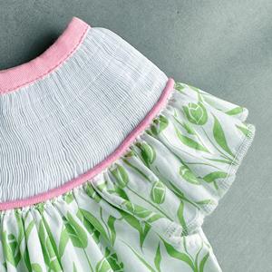 Customized Smocked <strong>Dress</strong> for Girls Custom Embroidery Animal Pattern Wholesale Printed <strong>Baby</strong> <strong>Dresses</strong> with Custom Letter Design - Product Image 4