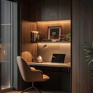 WoodenShelving Built-in Library Wall Customizable Living Room Bookcase Laminated Board Wine <b>Cabinet</b> Living RoomFurniture Display - Product Image 1