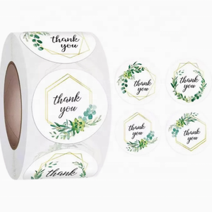 Tùy chỉnh không thấm nước và Holographic Cảm ơn bạn dán UV in ấn nhãn và trang trí phong bì cho bao bì hộp - Product Image 1