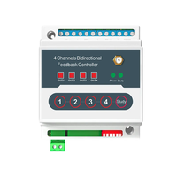 Télécommande sans fil DC12V/24V Module récepteur relais 4 canaux Transmetteur universel de télécommande RF 433 MHz