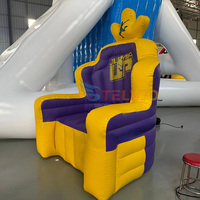 Trônes gonflables géants personnalisés pour événements festifs, chaises gonflables commerciales pour enfants, chaise de roi et de reine
