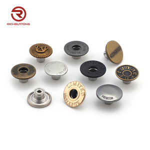 Botones y Remaches Metálicos para Jeans con Logotipo Personalizado, Botones de Aleación de Latón para Jeans, Pantalones y Chaquetas, Venta al por Mayor - Product Image 2