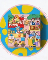 Boîtes à pizza personnalisées en carton ondulé pour usine, conteneurs alimentaires en papier, finition brillante ou mate, avec poignée, recyclables, pour livraison à emporter