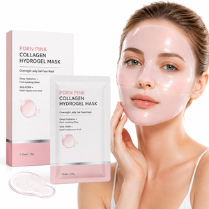 Mascarilla Facial Nocturna Hidratante y Reafirmante Glass Glow Skin con ADN <span class=keywords><strong>de</strong></span> Salmón PDRN, Colágeno Rosa e Hidrogel - Product Image 1