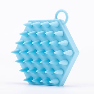 Brosse de massage du cuir chevelu en silicone la plus vendue, brosse douce pour le lavage des cheveux, nettoyage en profondeur, exfoliation et massage de la tête - Product Image 4