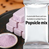 Préparation en poudre pour sucettes glacées dures au chocolat avec sucre, facile à préparer, en sachet, pour les fêtes foraines et festivals