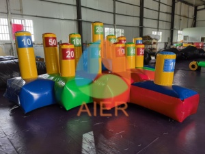 Nouveauté : Jeu de lancer d'anneaux gonflables pour l'extérieur, Hoopla gonflable pour les entreprises de location - Product Image 4