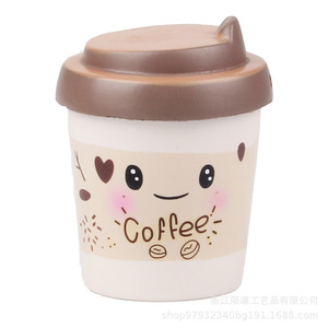 Pu Coffee Cup Squishy Toy Slow <b>Rebound</b> Stress Relief Fidget Toy For Kids 8-13 Years Unisex - Product Image 3