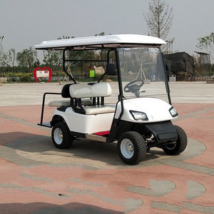 Kit de construction électrique pour voiturette de golf importée chinoise, avec colonne de direction, batterie 6 Volts, modèle personnalisé Highper, surélevée, avec grands disques et éléments en acrylique - Product Image 1