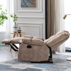 Cadeira elétrica de couro clássica, linda com sofá reclinável giratório para jogos