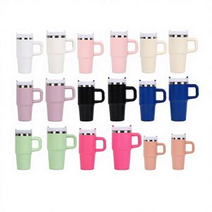 14oz <b>Kids</b> Stainless Steel Vacuum Travel Tumbler with Straw Handle Portable Outdoor Beverage Cup - Product Image 6