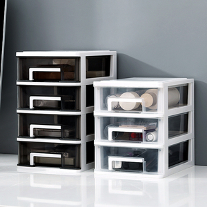 Cajón de almacenamiento de plástico transparente, caja de almacenamiento de escritorio, más popular - Product Image 3