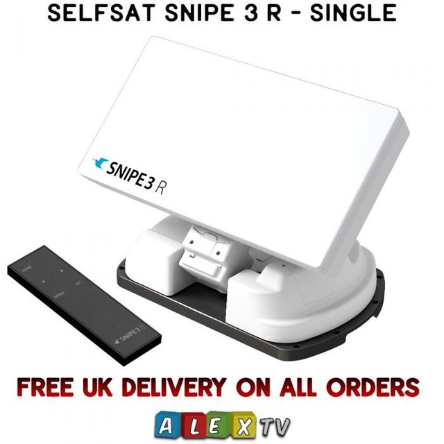Selfsat Snipe 3 R Single Remote Control Motorhome Dish Brand New and Original One-year Warranty