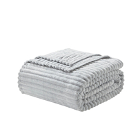 Couverture Polaire Luxe en Velours Épais Couleur Unie pour Hiver, Douce et Chaude, Idéale pour Lit et Canapé - Vente en Gros Usine