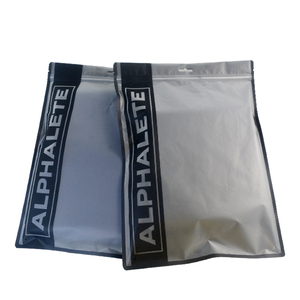 custom other opp plastic bags for clothes Zip lock logo printed laminated black frosted zipper bag women clothing packaging bags