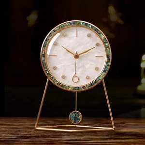 Đồng hồ để bàn trang trí nhà cửa phong cách vỏ bào ngư tự nhiên thủ công châu Âu 602-0027 - Product Image 5