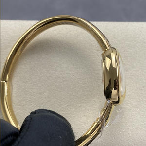 Reloj de oro de 18 quilates con esfera ovalada resistente a la decoloración, reloj de diseño de lujo chapado en oro genuino, modelo mini - Product Image 6