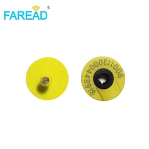 Faread <span class=keywords><strong>RFID</strong></span> động vật Tai tag ISO 11784/5 FDX-B Laser Bông tai không thấm nước cho gia súc bò lợn chăn nuôi theo dõi 134.2kHz em4305 <span class=keywords><strong>chip</strong></span> - Product Image 1