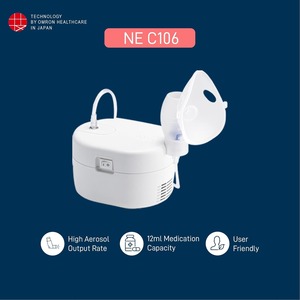 Nebulizador con compresor ultracompacto y de bajo ruido <span class=keywords><strong>Omron</strong></span> NEC-106 para niños y adultos, color blanco - Product Image 3
