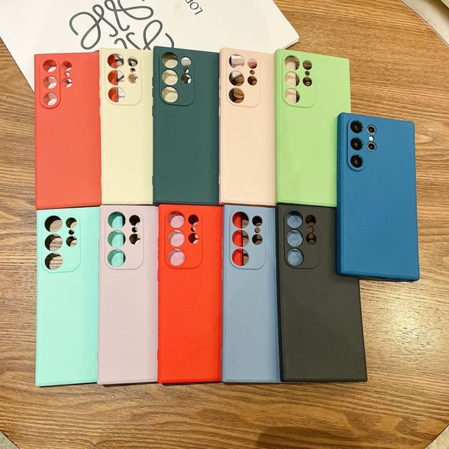 Wholesale Pure Colors Silicone TPU Phone Case for samsung Galaxy A55 A54 S24 ultra S23 Plus Soft Protect Back Cover Shell