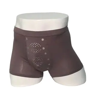 breve hombres venta 6 pcs Suppliers-Bóxer transpirable absorbente de sudor para hombre, pantalones de alta calidad de media cintura