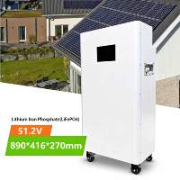 Batterie au lithium pour stockage d'énergie domestique 48V, cellules de qualité A, grande capacité, longue durée de vie, connexion Bluetooth