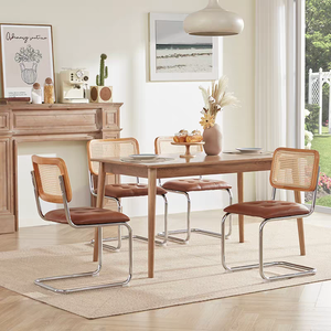 Sedie da Pranzo Moderne in Rattan Naturale <span class=keywords><strong>Nero</strong></span> all'Ingrosso, Ecologiche per Sala da Pranzo, Ufficio e Tavolo - Product Image 3