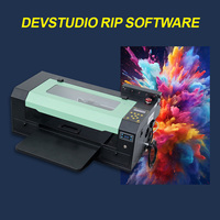 Imprimante d'étiquettes DTF automatique à tête unique Senchro A3 300 mm, tête d'impression F1080, encre pigmentée, garantie 1 an, nouveau logiciel RIIN RIP