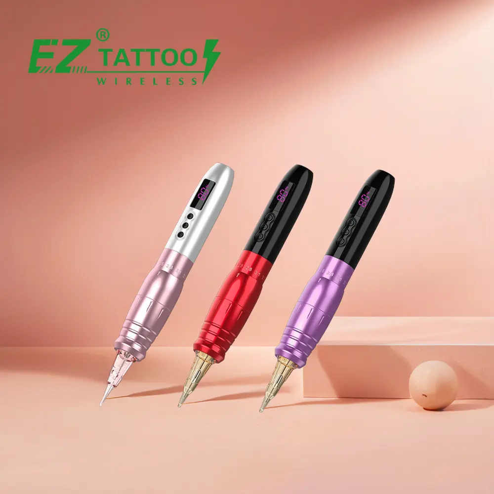 EZ Lola Air Pro 무선 전기 문신 총 영구 화장 기계 충전식 PMU 문신 펜