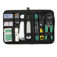 Prix OEM professionnel Kit d'outils à main de 10 pièces pour le sertissage de réseau comprenant un sac de câble Ethernet pour connecteur Die Antsig F Rj45