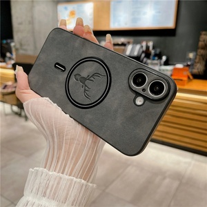 เคสโทรศัพท์หนัง PU ลายหัวกวาง พร้อมที่ชาร์จไร้สายแบบแม่เหล็ก สำหรับ iPhone 17 Pro Max 17 Air 16 15 14 13 12 11 - Product Image 4