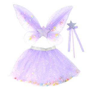 2025 moda brillante colorido océano estrella tutú faldas para niñas niños adultos con alas de Ángel conjuntos para Halloween y cumpleaños príncipes - Product Image 4