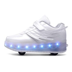 <span class=keywords><strong>รองเท้า</strong></span>เด็ก LED รุ่น Outbreak พร้อมไฟอัตโนมัติและดีไซน์ล้อสี่ล้อ-โรงงานขายส่ง - Product Image 1