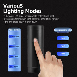 Para WEST BIKING 4800mAh USB recargable bicicleta luz aleación de aluminio antideslumbrante multiusos PowerBank con 2 modos batería Sup - Product Image 4