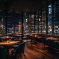 Ensemble de mobilier de restaurant commercial Ron Group, banquettes en velours, table carrée en bois durable avec chaise pour café