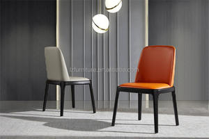 Factory Price Luxury Modern Nordic Leather Dining Chair with Adjustable Features Extendable Design Custom Color Options - Product Image 3