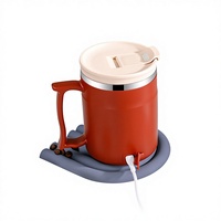Tasse chauffante électrique portable en acier inoxydable 304 à température constante avec infuseur à thé, idéale pour dortoir et usage extérieur