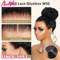 Nouvelle perruque NewWave en cheveux humains naturels bouclés profonds, 100 % cheveux humains brésiliens, perruque Lace Front bouclée, double épaisseur, cheveux vierges indiens HD