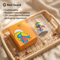 Emballage en blister personnalisé, blister en plastique PET transparent pour mini-voiture miniature, boîte de présentation pour la vente au détail