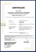 Source usine IP66 interrupteur de prise murale résistant aux intempéries 220V 13A prise de courant industrielle universelle 2 AC pour jardin certifié CE GCC