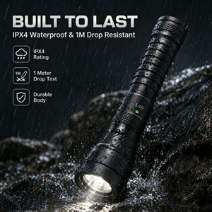 Vente en gros <span class=keywords><strong>de</strong></span> lampes <span class=keywords><strong>de</strong></span> poche LED USB 700 lumens, portée <span class=keywords><strong>de</strong></span> 291 m, étanches IP65, pour le camping, <span class=keywords><strong>4</strong></span> <span class=keywords><strong>couleurs</strong></span>, logo personnalisé en vrac, rechargeables - Product Image 3