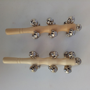 Campanas de trineo con mango de madera, campanas de sonido vibrante con mango, sonajero, juguetes musicales, instrumento de percusión para educación temprana - Product Image 2