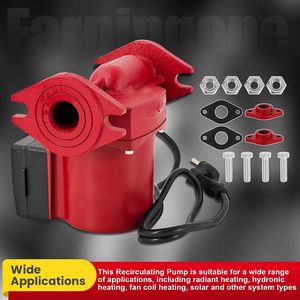 ปั๊มน้ำหมุนเวียน 115V 1/6HP 3 สปีด สำหรับหม้อต้มน้ำร้อน ระบบทำความร้อนแบบแผ่นรังสี ระบบทำความร้อนพลังงานแสงอาทิตย์ - Product Image 5